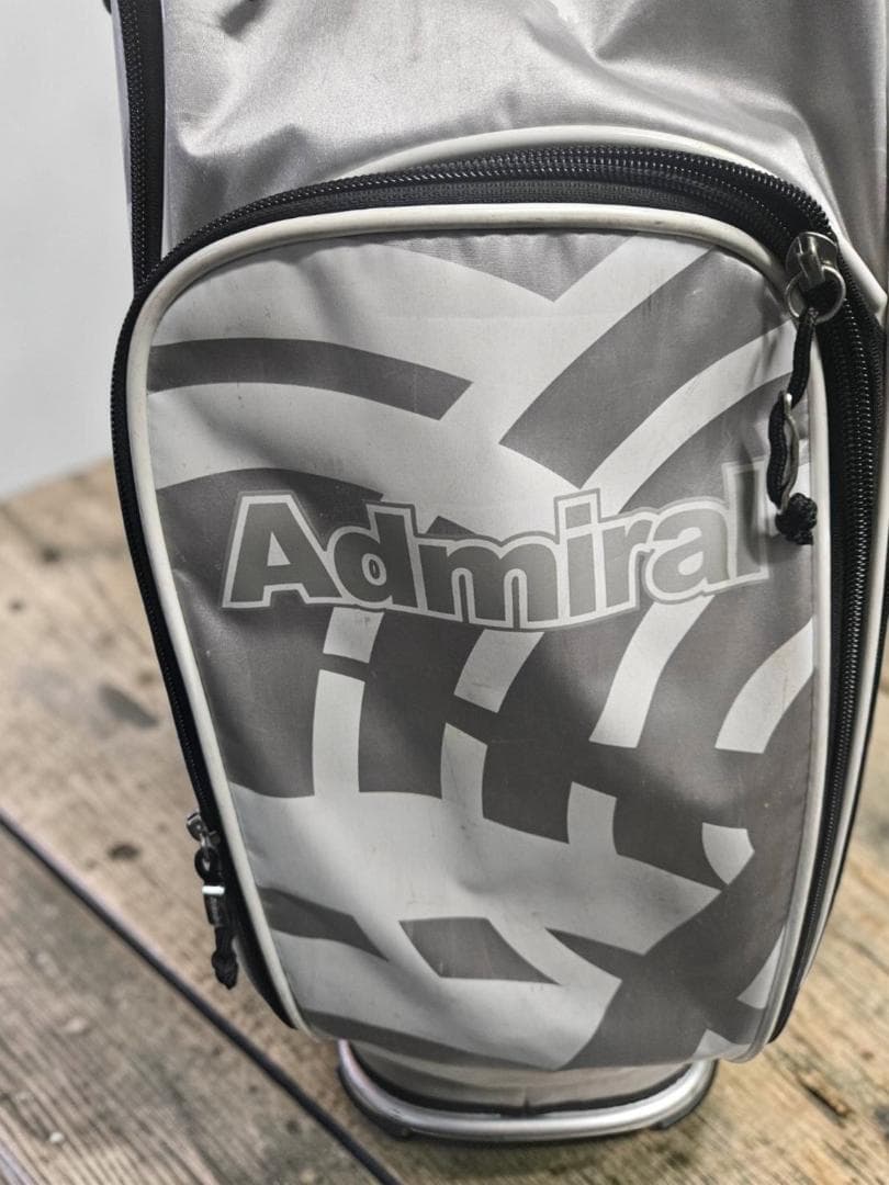 送料無料/超美品　Admiral ゴルフバッグ・特別仕様キャディバッグ グレー