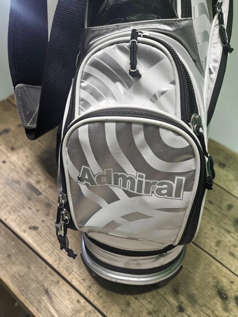 送料無料/超美品　Admiral ゴルフバッグ・特別仕様キャディバッグ グレー