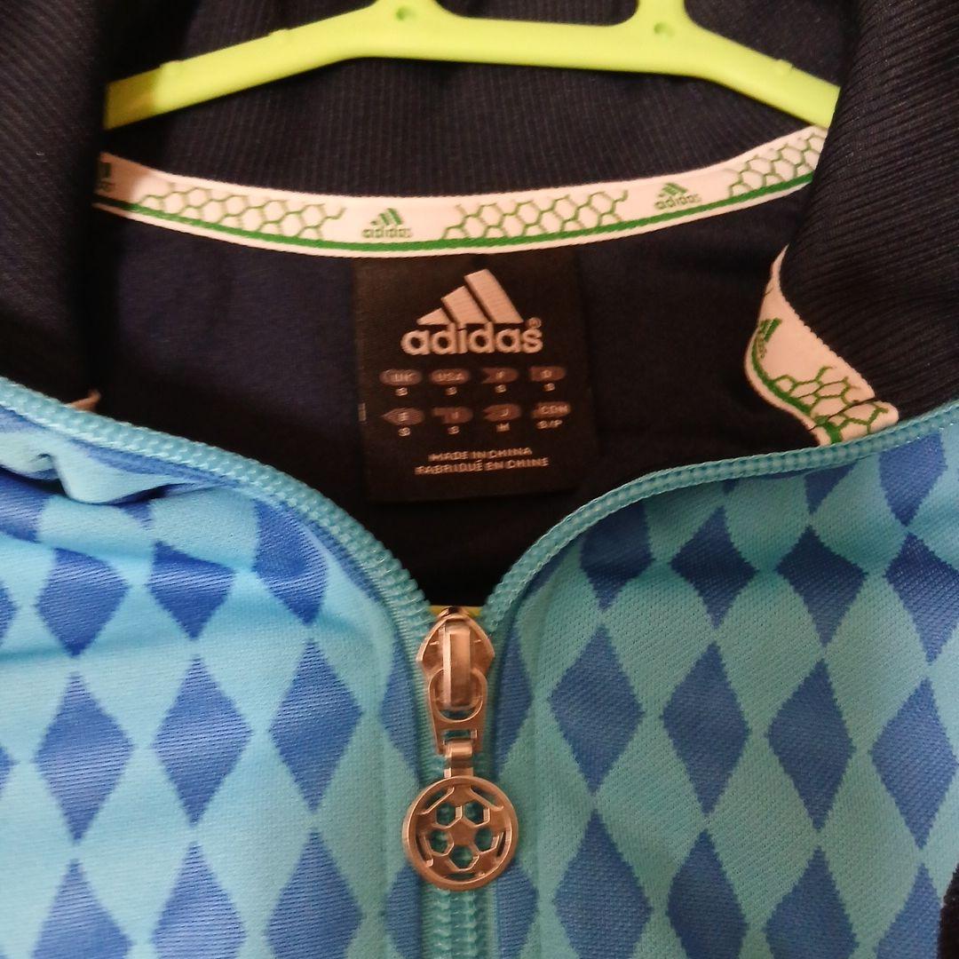 adidas マルセイユ ジャージ 水色/ネイビー Mサイズ