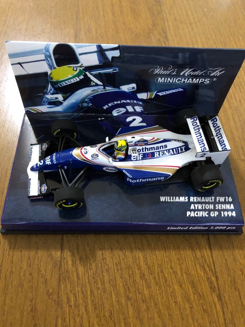 アイルトンセナ　ウィリアムズ　ロスマンズ FW16 PACIFIC1994限定品