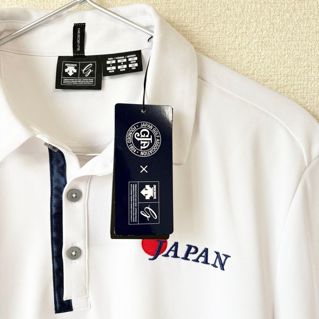 【新品】デサント ゴルフ 日本代表モデル ポロシャツL