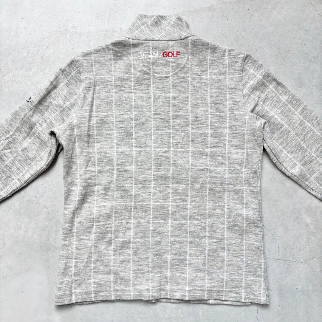 BEAMS GOLF ビームスゴルフ ウール混 ハーフジップハイネックシャツ M
