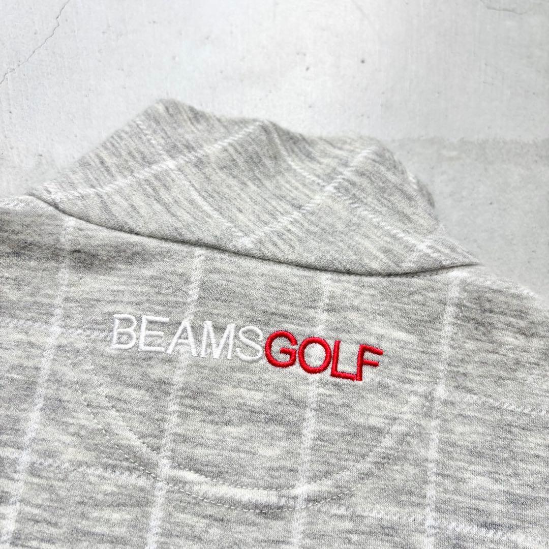 BEAMS GOLF ビームスゴルフ ウール混 ハーフジップハイネックシャツ M