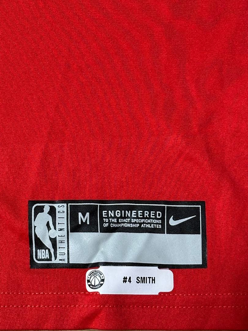 ウィザーズNIKE NBA選手支給品UsedレッドプラクティスTシャツMサイズ