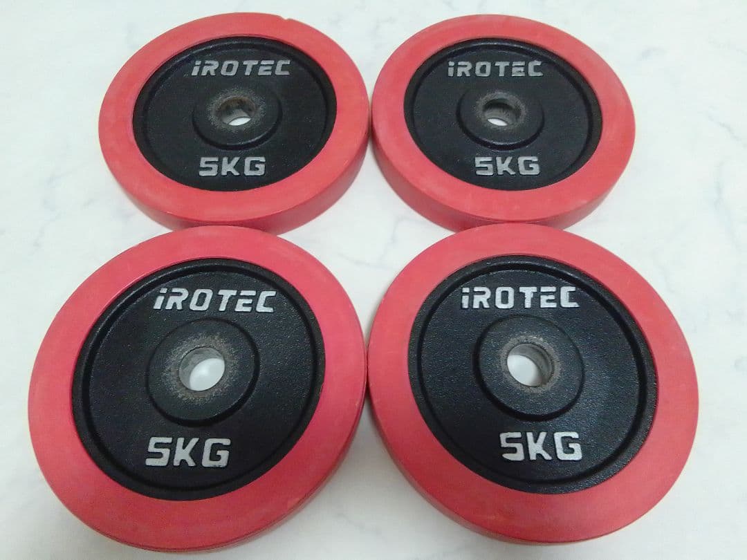 アイロテック iROTEC ラバー ダンベル 5kg×4=20kg 28mm ①