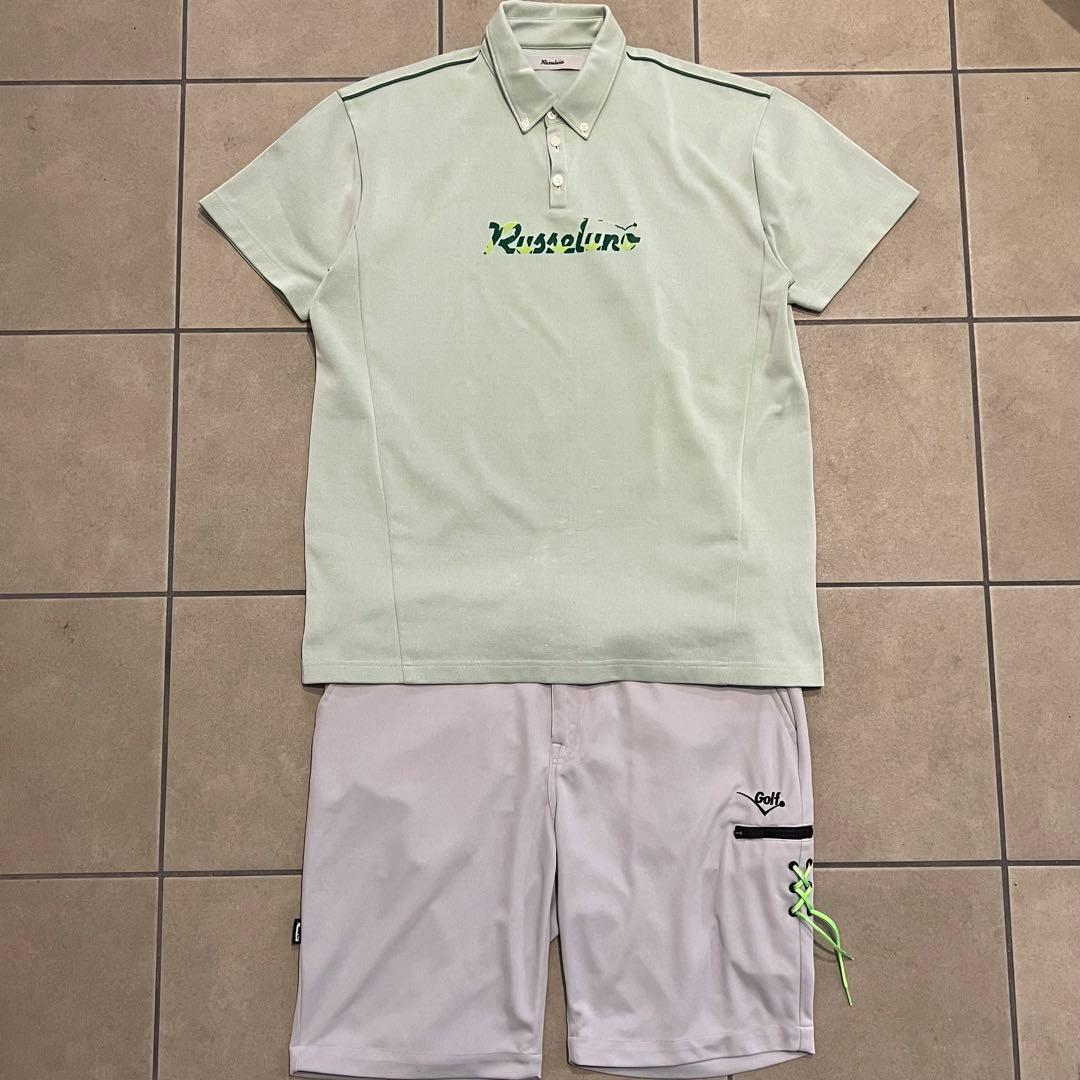 RUSSELUNO ラッセルノ　セットアップ　XL ポロシャツ　ハーフパンツ　7