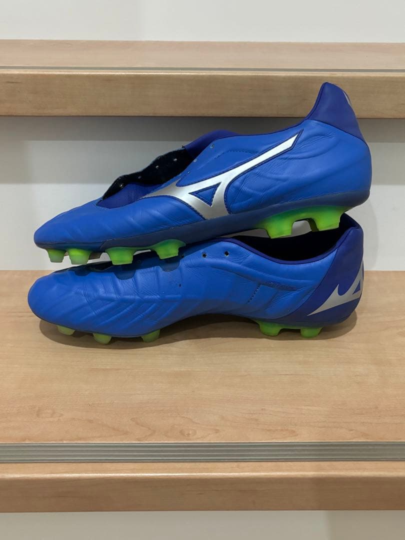 にー Mizuno サッカーシューズ　レビュラV1 青 27.0cm