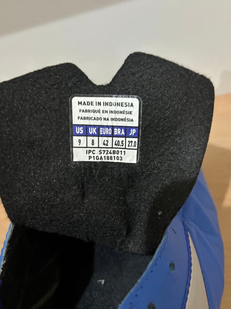 にー Mizuno サッカーシューズ　レビュラV1 青 27.0cm