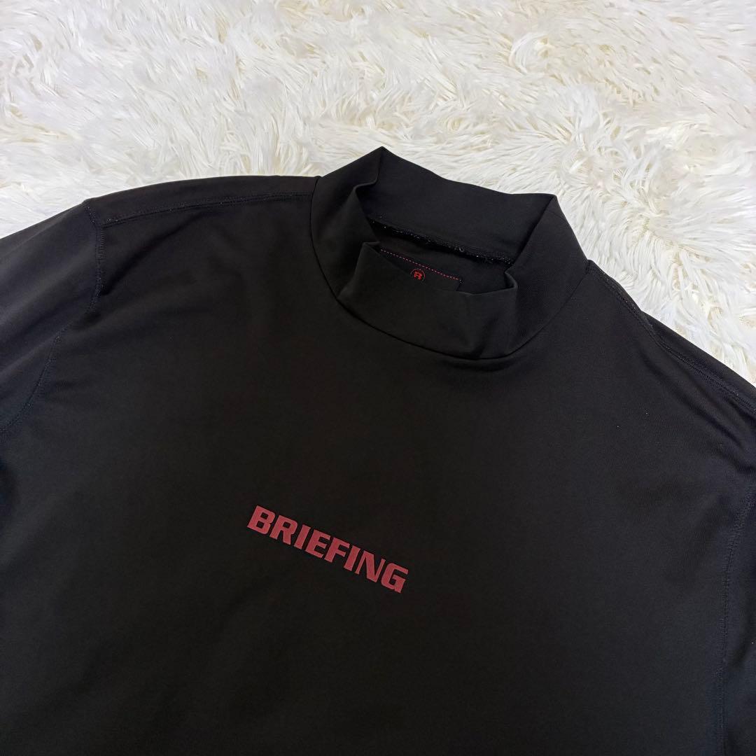 美品✨ ブリーフィング　モックネックシャツ　メンズ　XLサイズ　ブラック