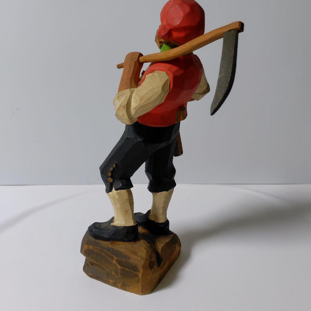 HENNING Wood Carving へニング★木彫り彫刻★パイプをくわえた