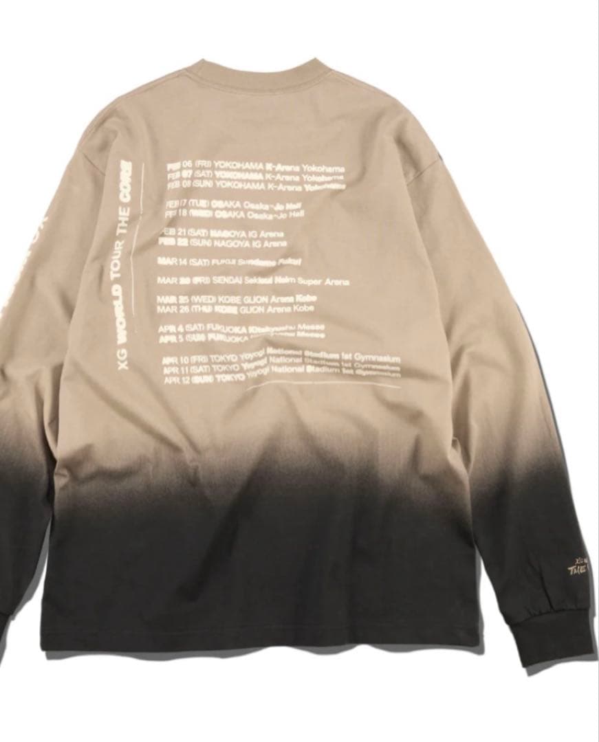 XG THE CORE GREIGE ロングスリーブTシャツ　Lサイズ