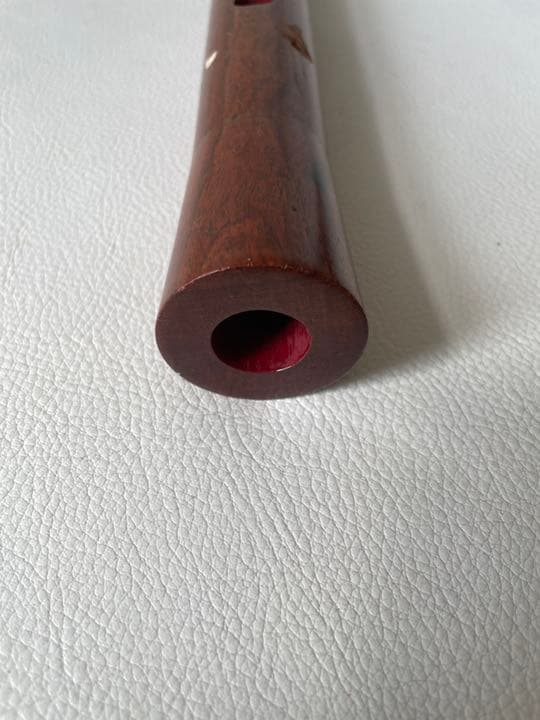 尺八 在銘 蝴蝶 和楽器 楽器 木管 二本継 カバー付属 中古品