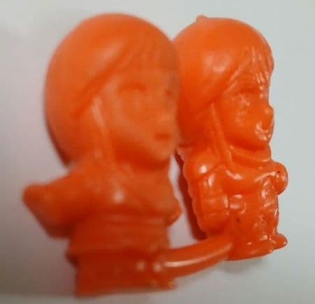 【超激レア・当時物】ガン消し プル＆プルツー（未切り）正規品 橙色