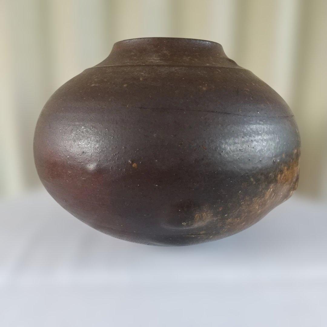備前焼　花器　壺　大きめ