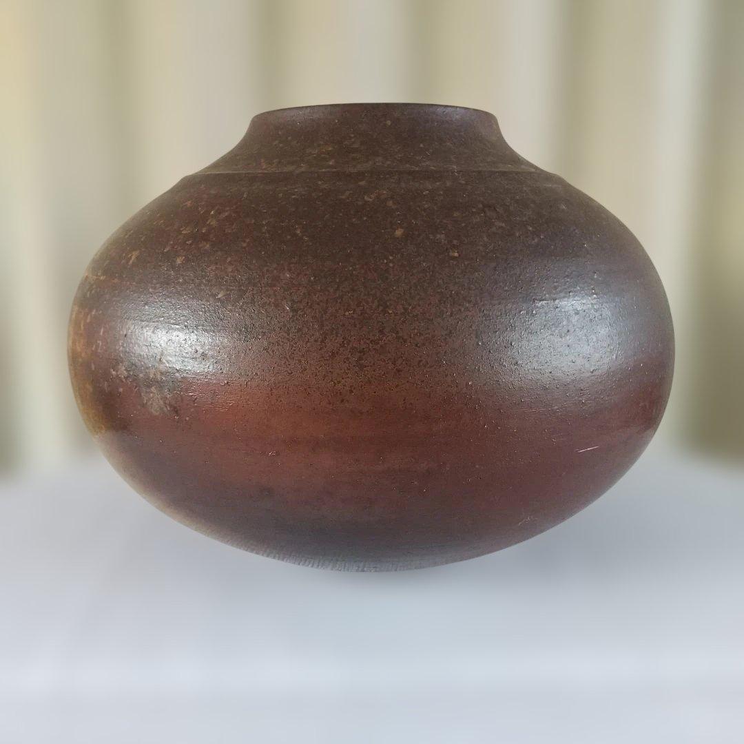 備前焼　花器　壺　大きめ