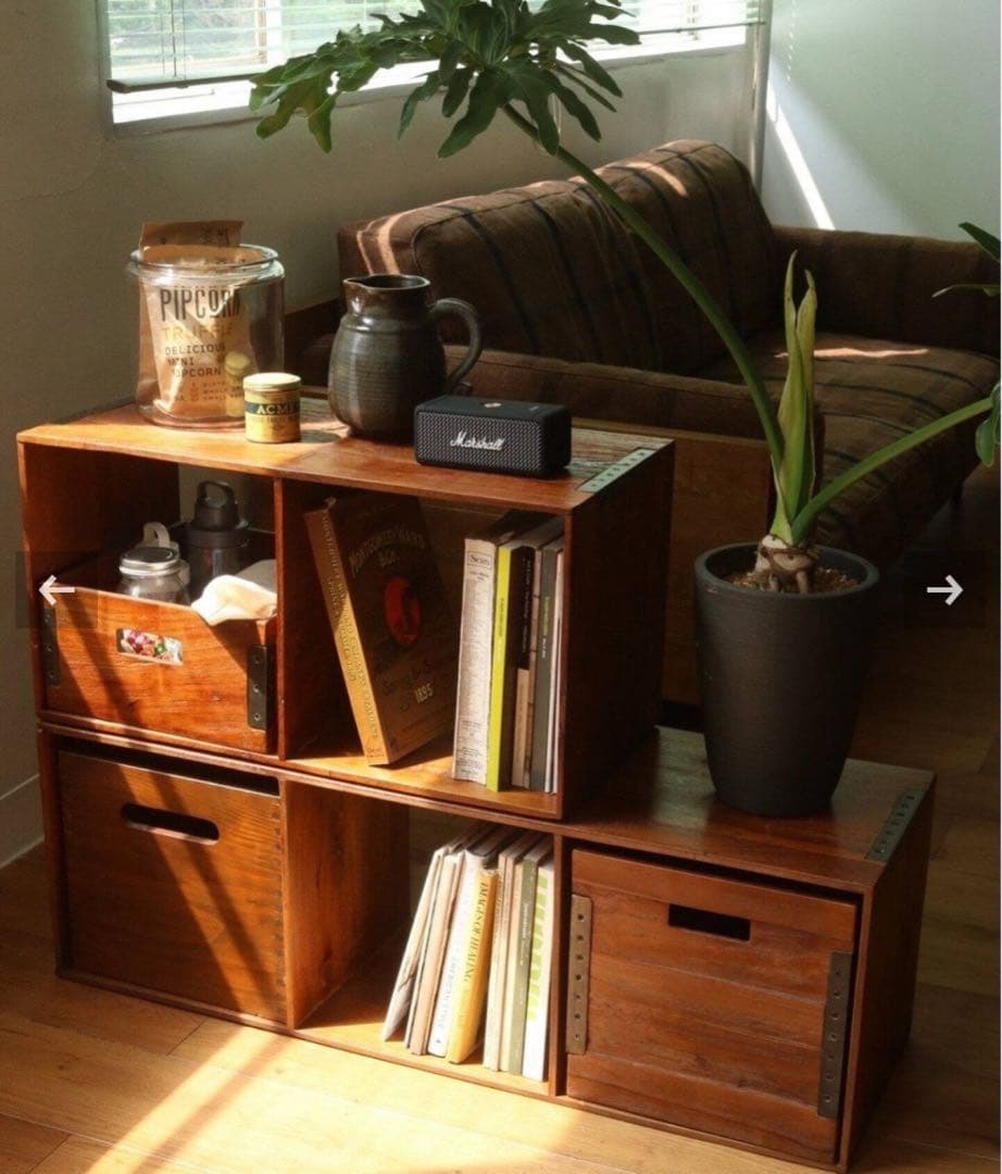 ACME furniture トロイ シェルフ&ボックスセット　4点セット売り