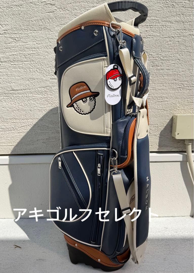即日発送　Malbon キャディバッグ ネイビー