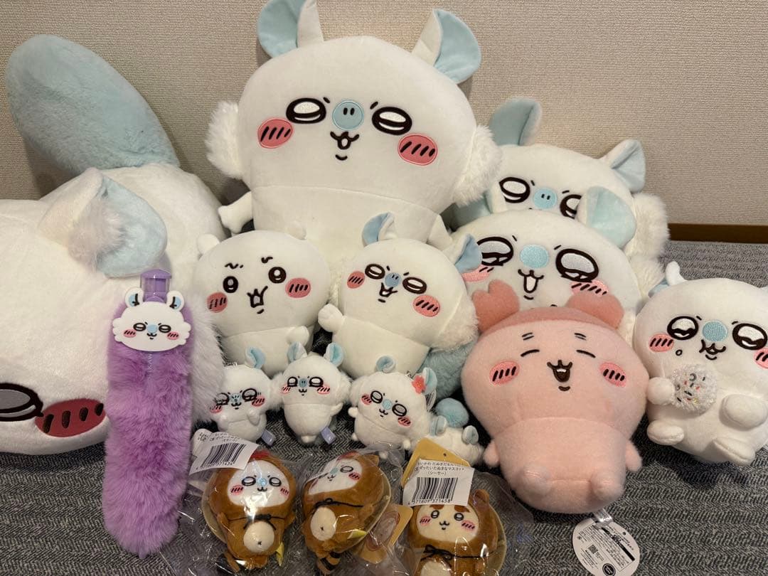 ちいかわモモンガだらけくじA賞＋たぬきだもんくじ＋プライズモモンガ古本屋シーサー