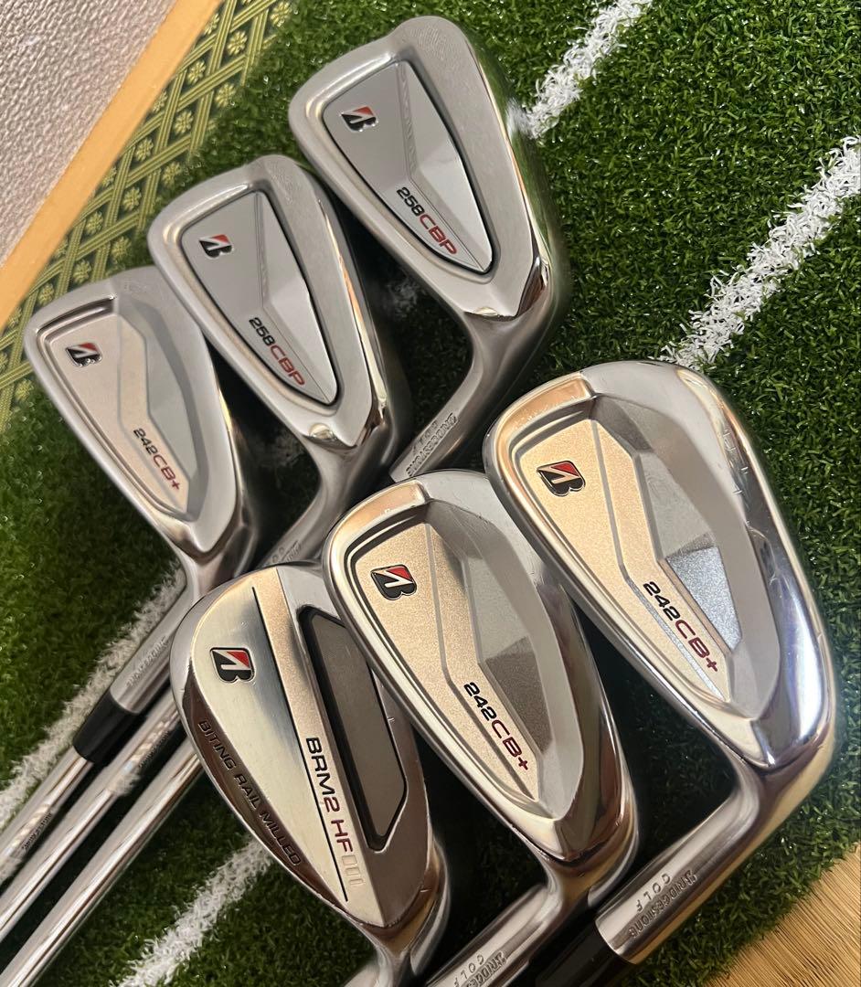 shin美品 ブリジストン アイアンセット 258CBP～242CB＋コン