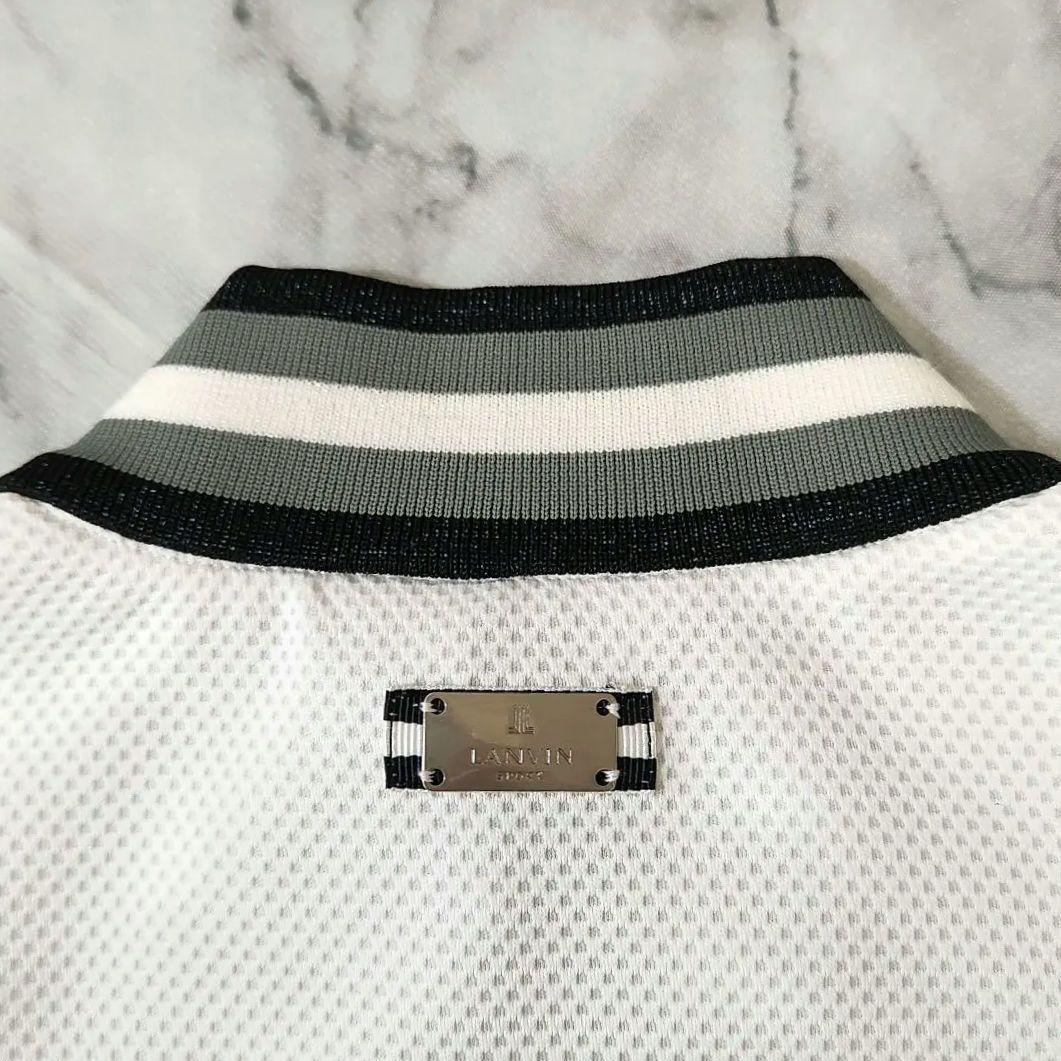 ✨タグ付未使用品✨LANVIN SPORT フルジップゴルフジャケット 白 38