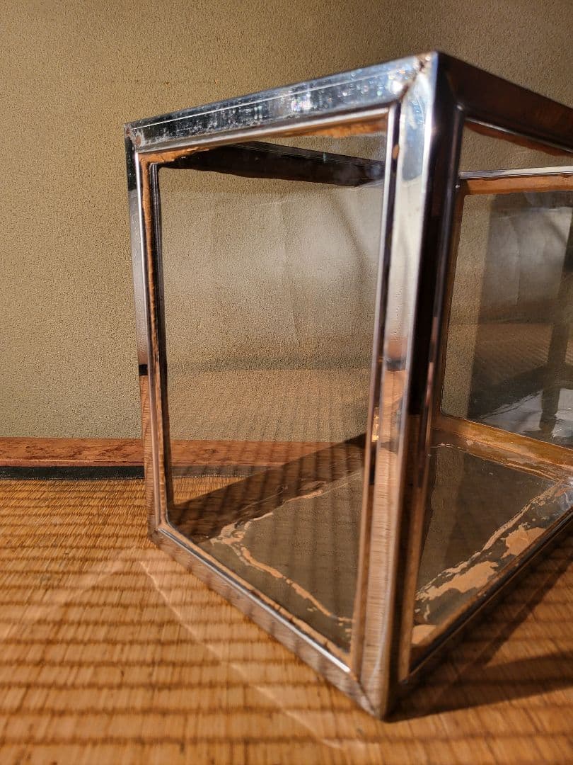 【ジャンク品】　ステンレス 水槽　ガラス　レトロ　ヴィンテージ