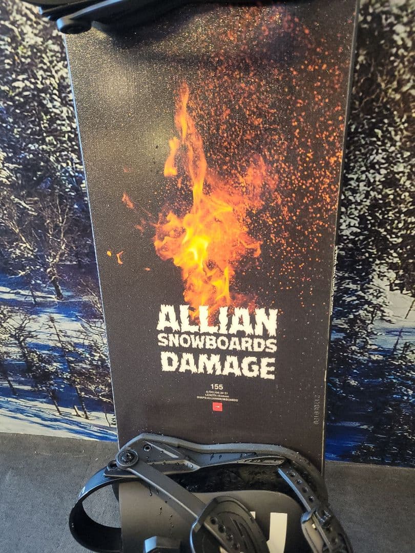 ALLIAN DAMAGE 155cm スノーボード　美品