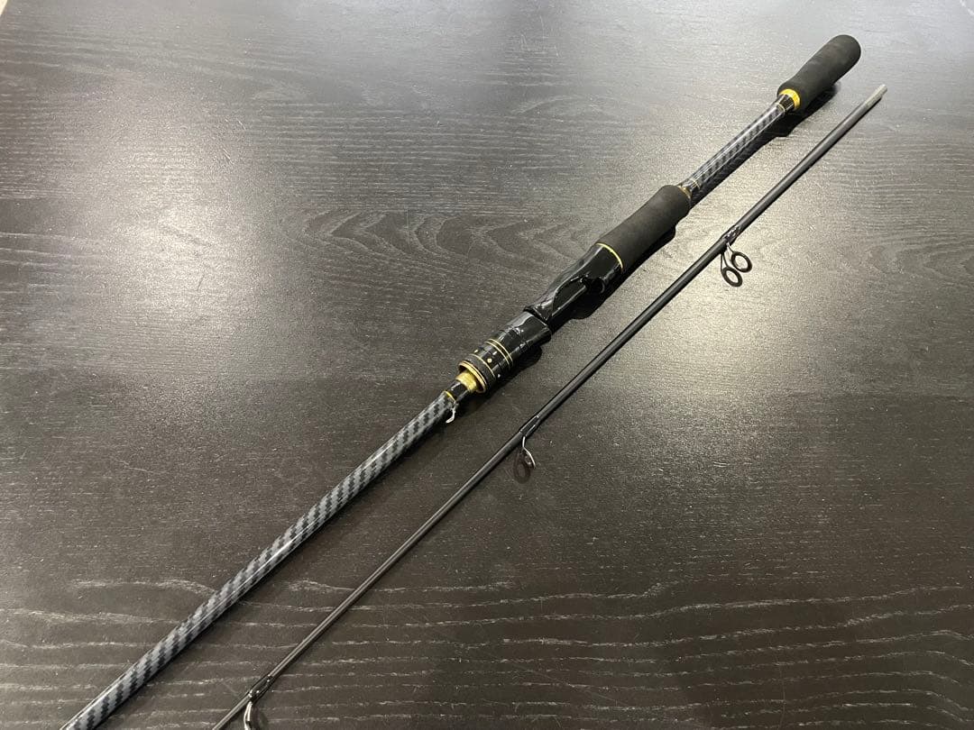 ルアー釣りデビュー2ピーススピニングロッド（180cm)1000番リールライン付