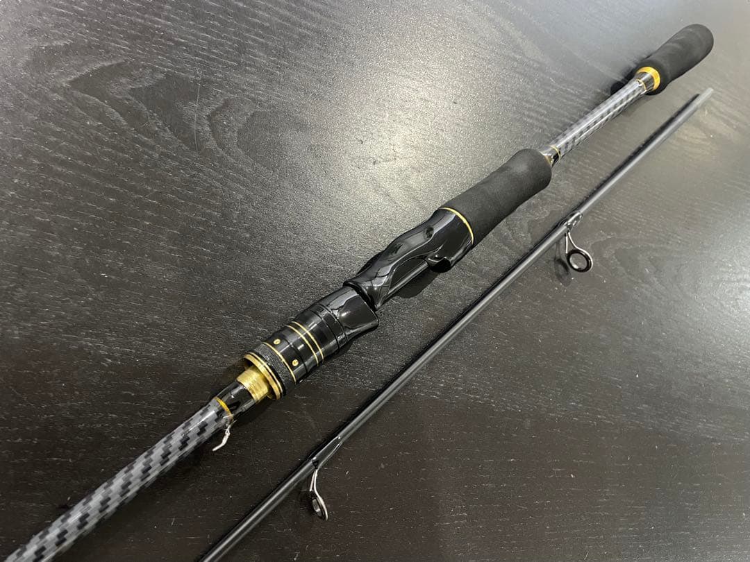ルアー釣りデビュー2ピーススピニングロッド（180cm)1000番リールライン付