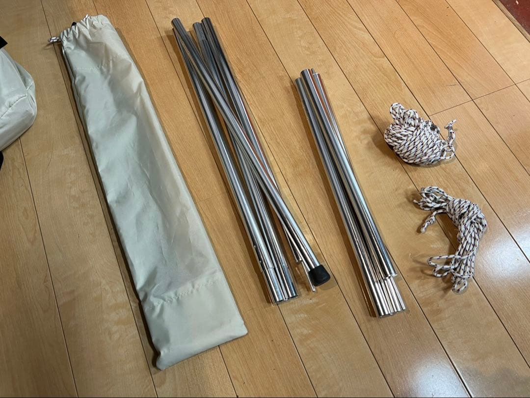 【スノーピーク】ヘキサイーズ 1 アイボリー 5回使用 美品 グランドシート付