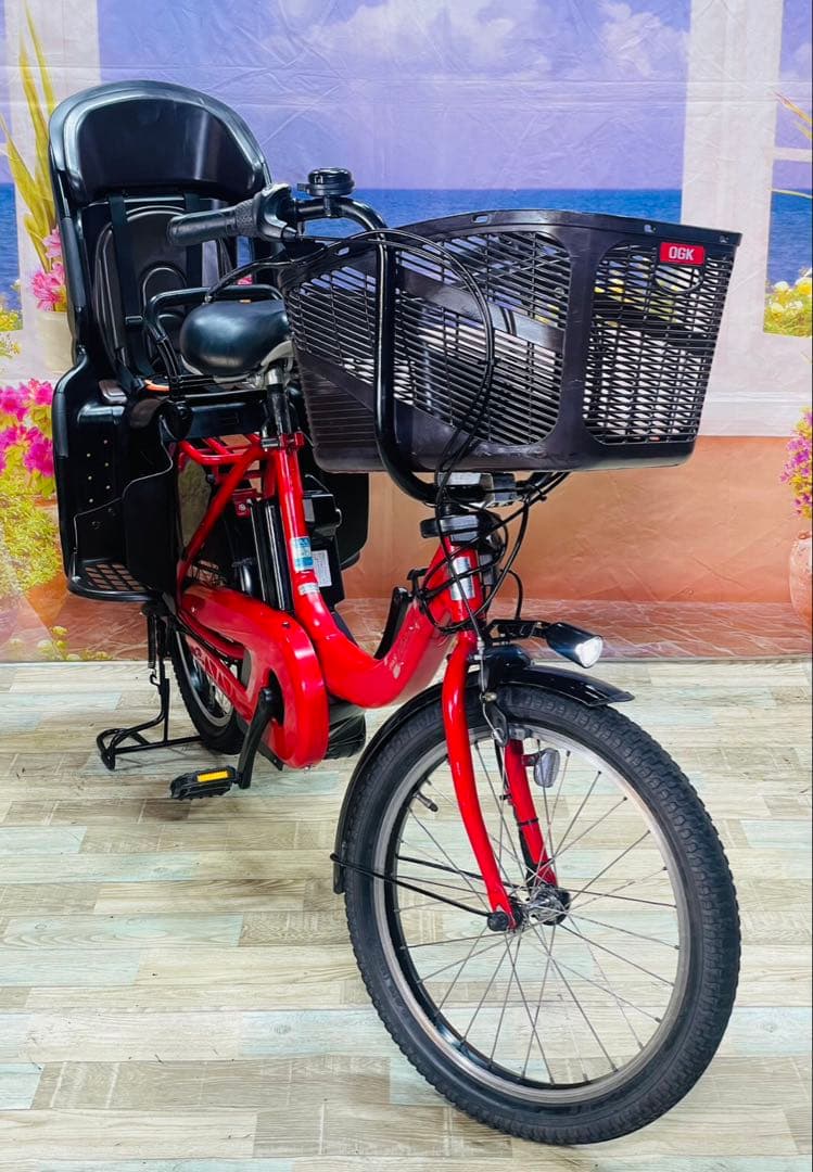 パスキス⭐️激レアモデル！ヤマハ子供乗せ電動アシスト自転車Y3432
