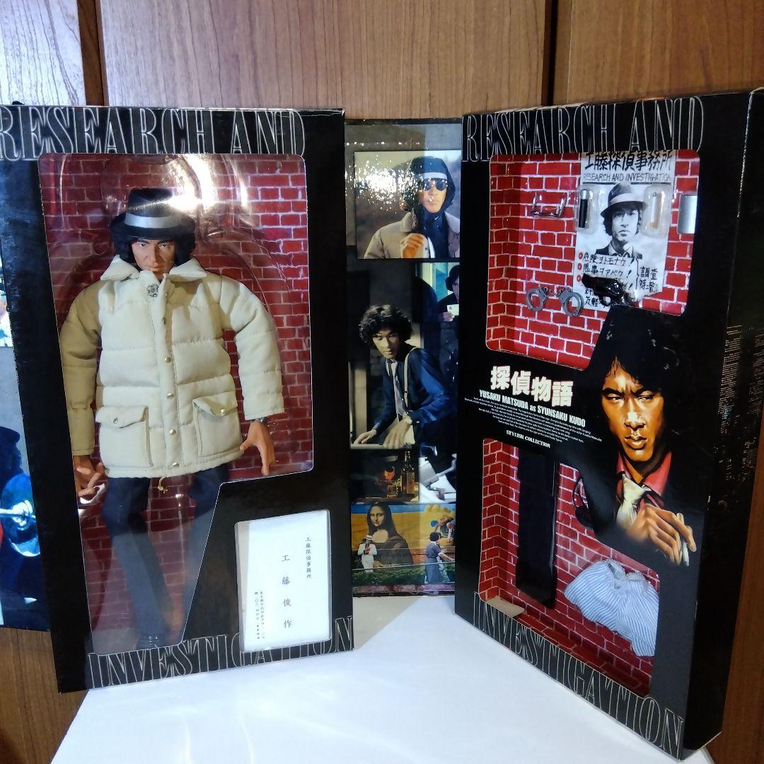 メディコムトイ　探偵物語 工藤俊作（松田優作）黒スーツ赤シャツ