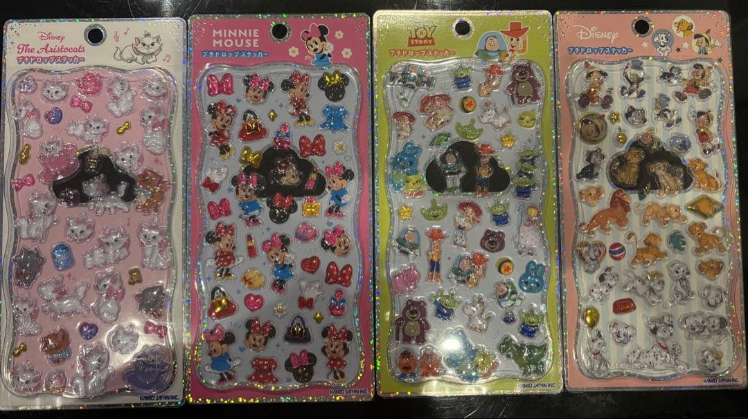 正規品　ディズニープチドロスティッカー 4枚セット