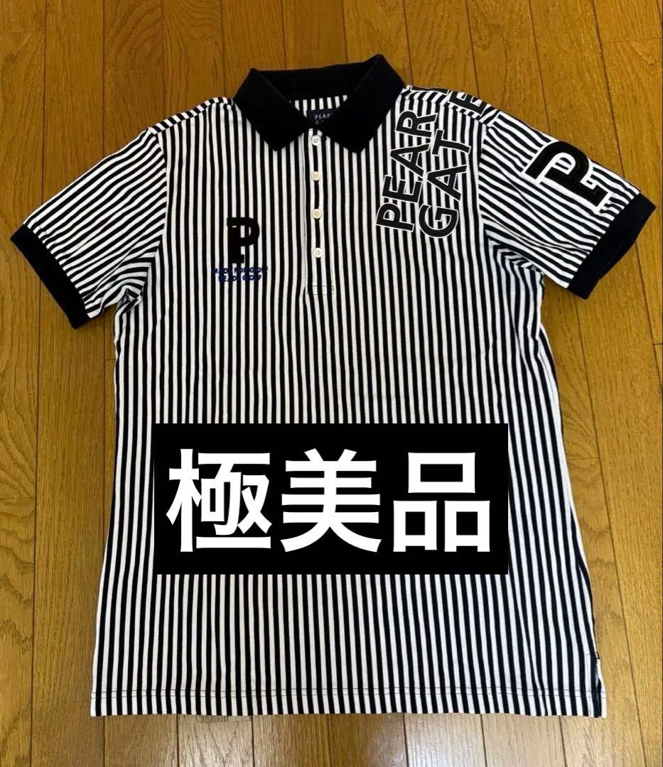 【限定値下げ】PEARLY GATES パーリーゲイツストライプポロシャツ L