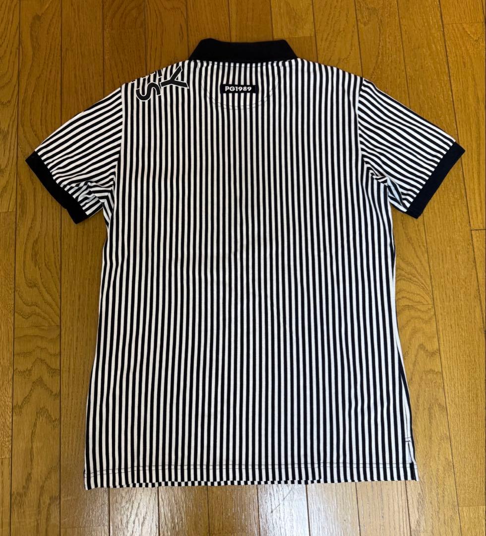 【限定値下げ】PEARLY GATES パーリーゲイツストライプポロシャツ L