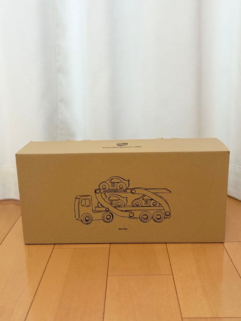 ポルシェ 木製おもちゃトラック セット