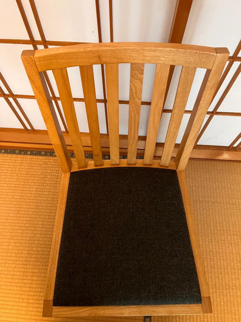 木製ダイニングチェア ノワール系 和モダン 椅子