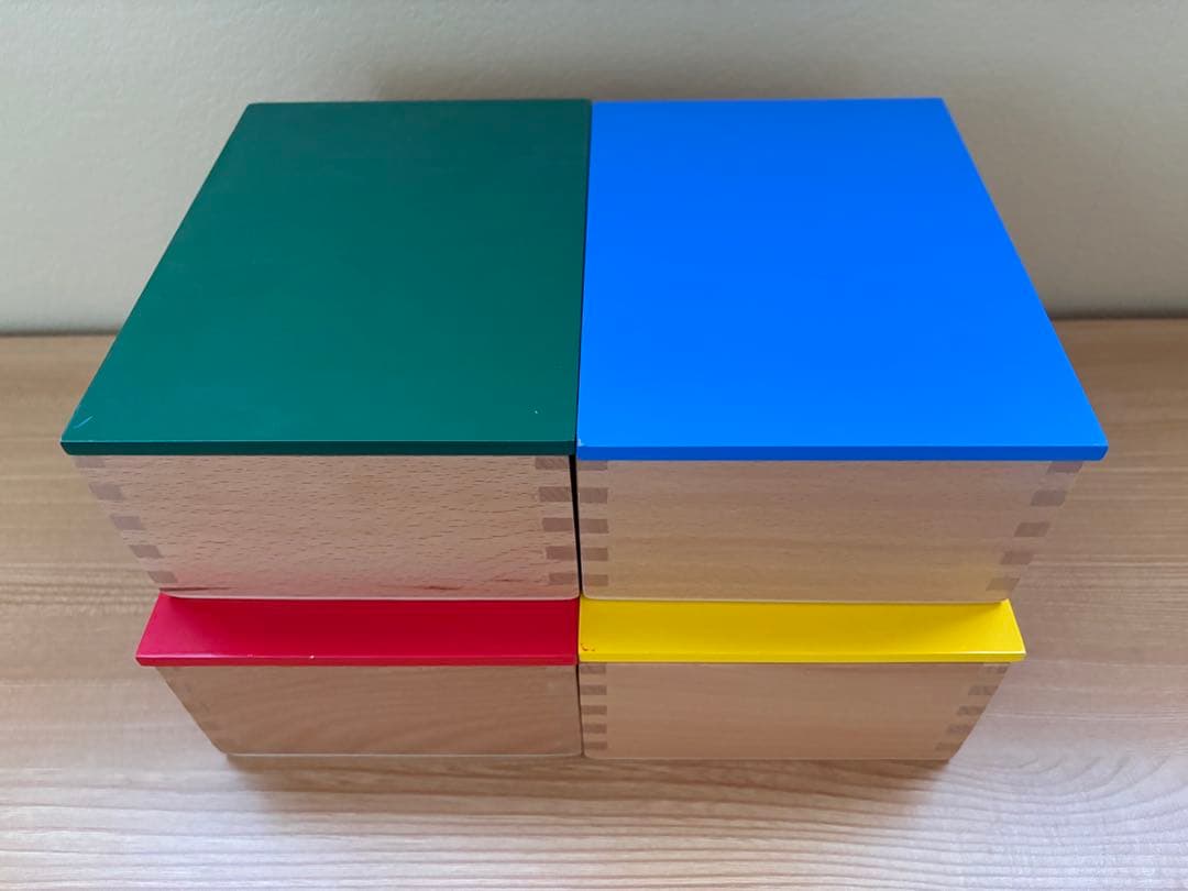 【未使用品】モンテッソーリ教育　色付き円柱