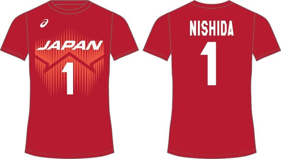 2023年 バレーボール男子日本代表 応援Tシャツ 西田有志 L