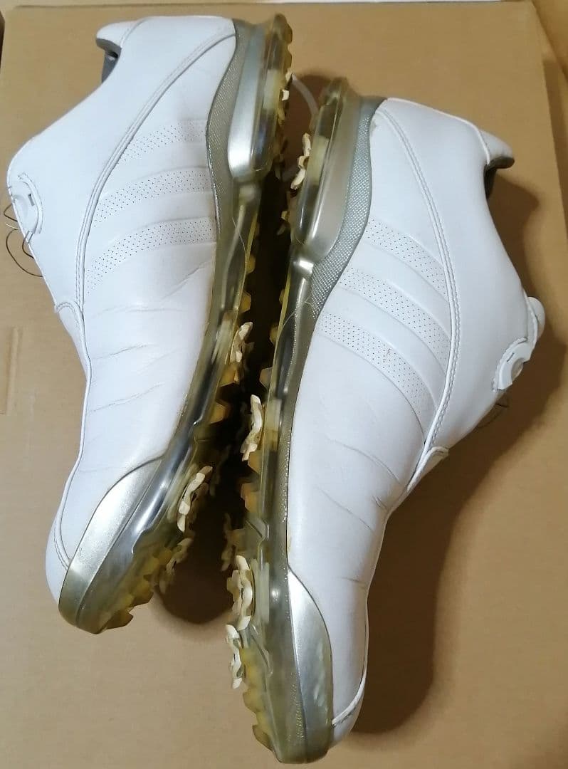 adidas ゴルフシューズ adipure 白 30cm