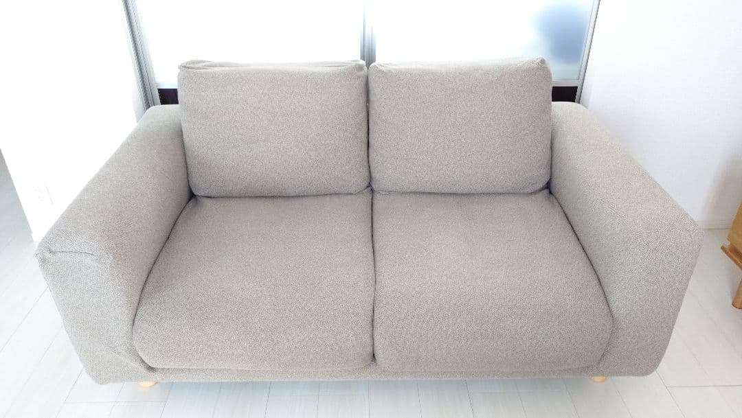 【ソファのみ】無印良品　ソファ2シーター　フェザー　ポケットコイル