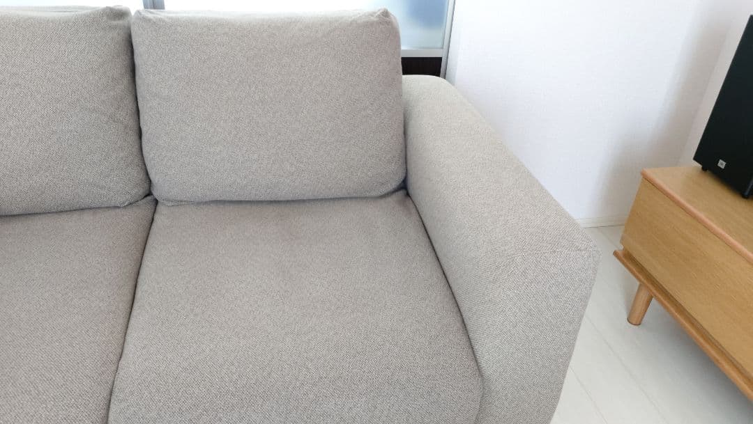 【ソファのみ】無印良品　ソファ2シーター　フェザー　ポケットコイル