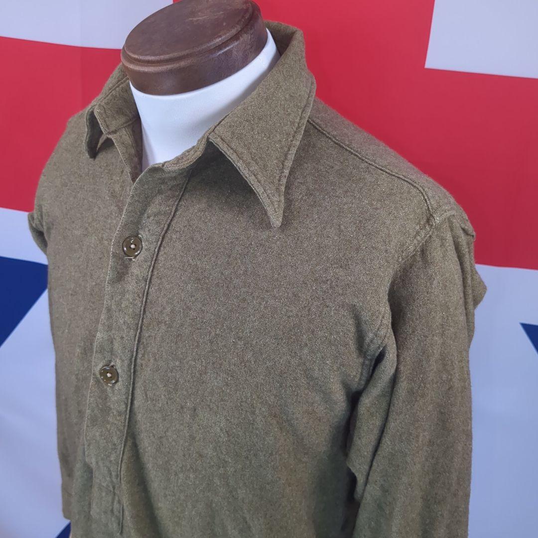 【実物美品】イギリス軍ウールシャツ1940年代製