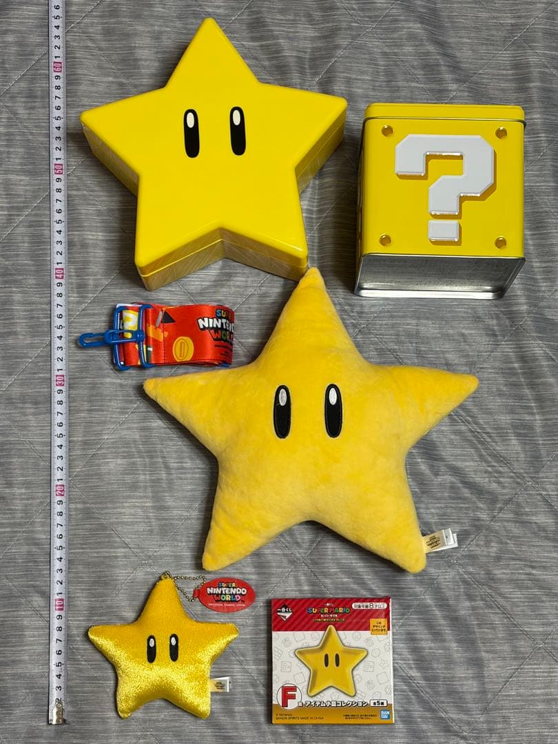 スーパーマリオ USJ ポップコーンバケツ ハテナブロック缶 マスコット スター