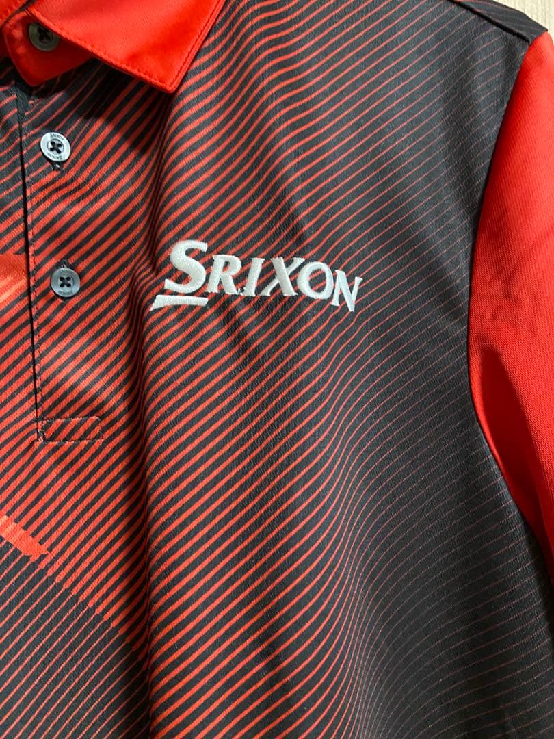 Srixon ポロシャツ 赤黒 メンズ　レクサス松山英樹デザイン