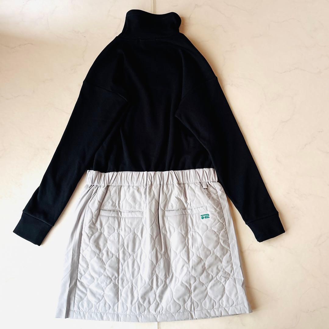 新品未使用✨ロサーセン ROSASEN 裏起毛 中綿キルト ワンピース L 黒