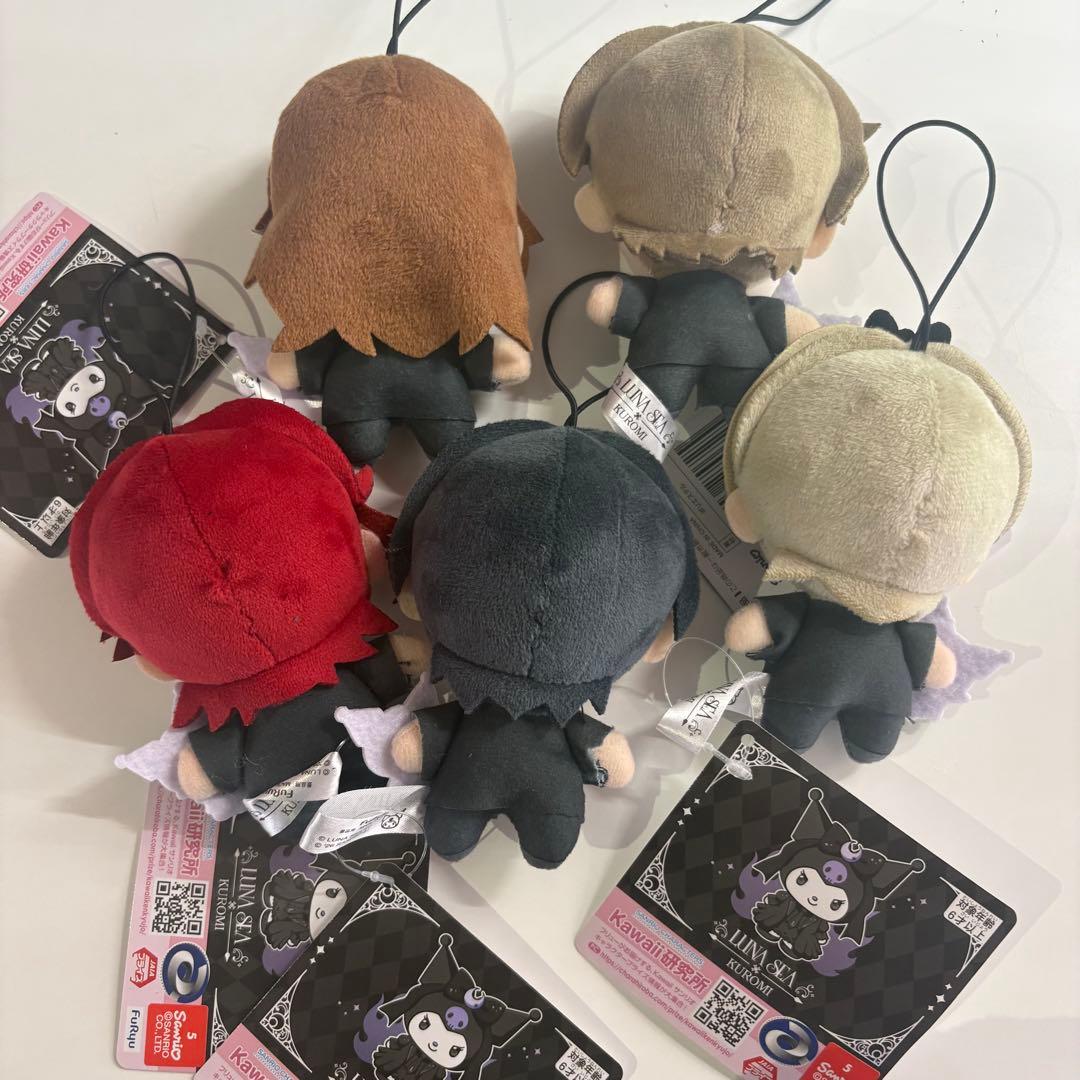 LUNA SEA×KUROMI ラウンドワン限定 マスコット 5種セット ⑥
