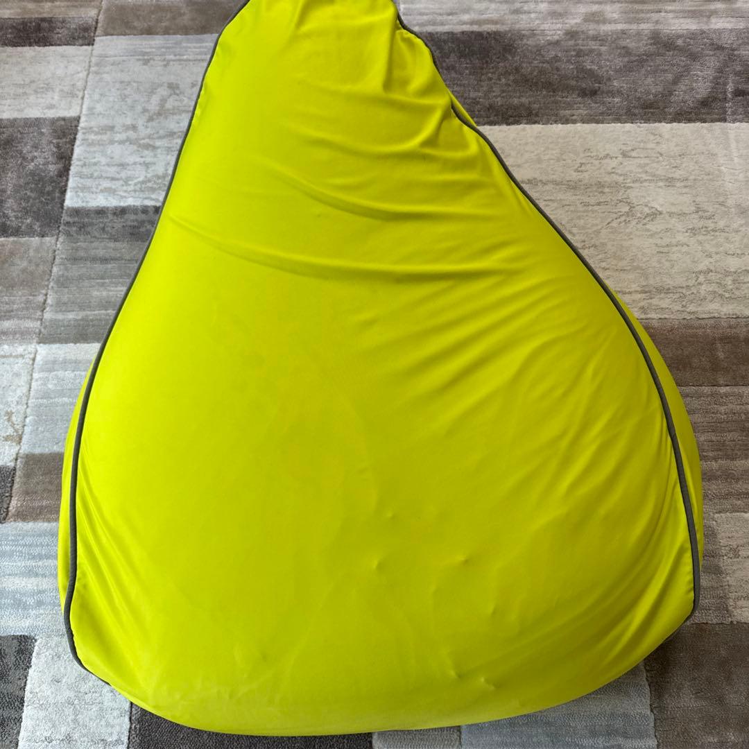 Yogiboライムグリーン ビーズクッション➕補充用ビーズ
