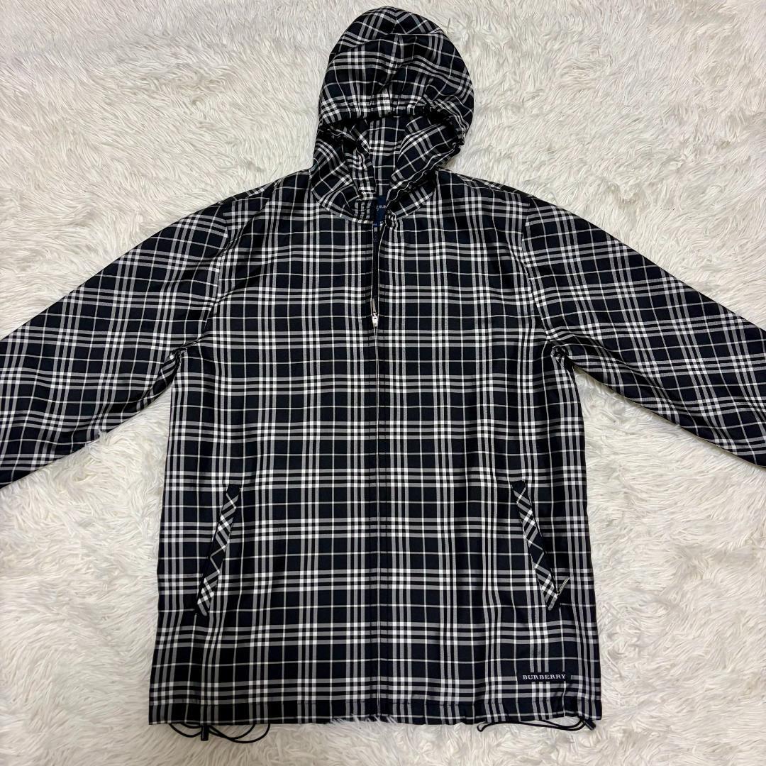 極美品 BURBERRY バーバリーゴルフ ノバチェック ナイロンジャケット