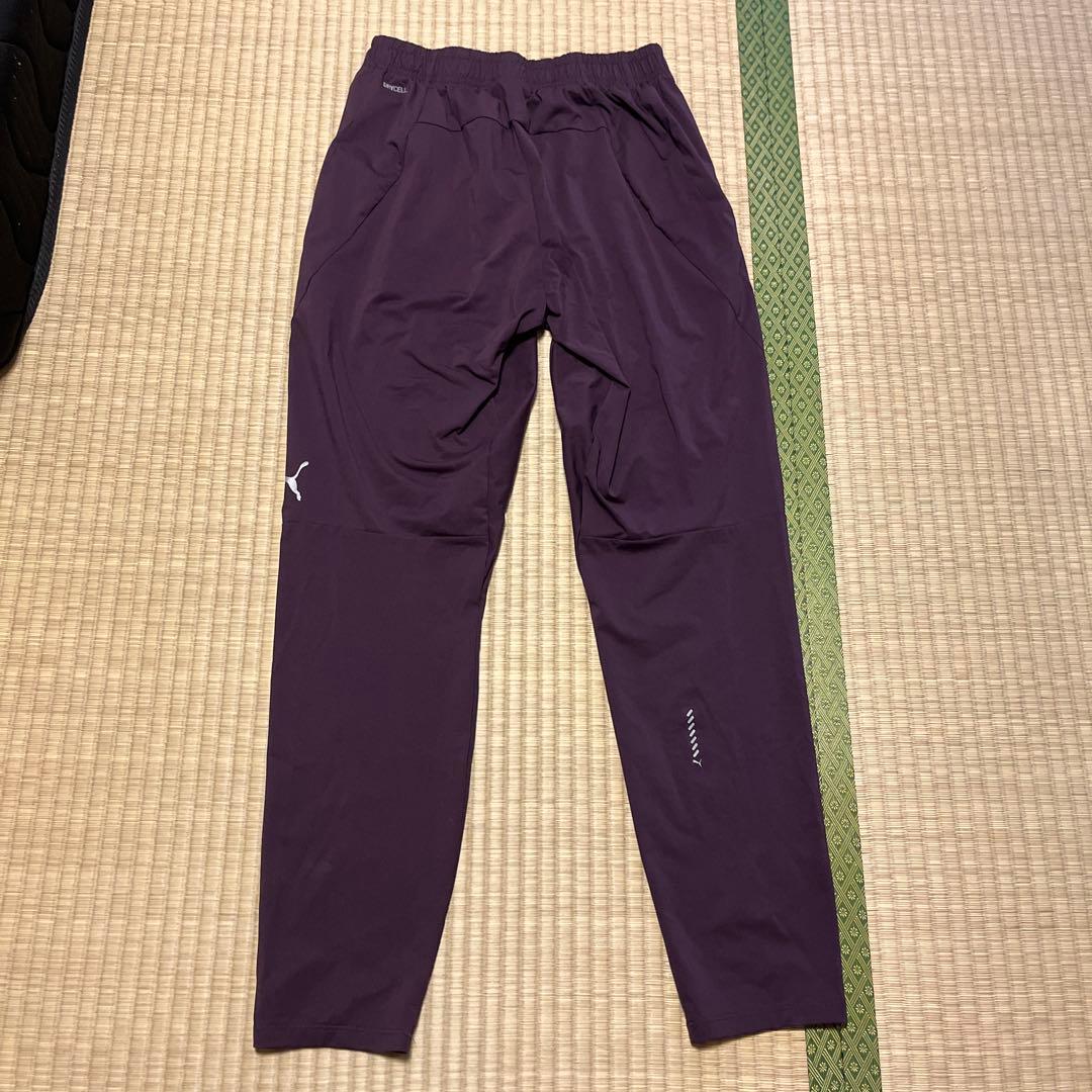 PUMA フード付きジャケットパンツセット M パープル/グレー