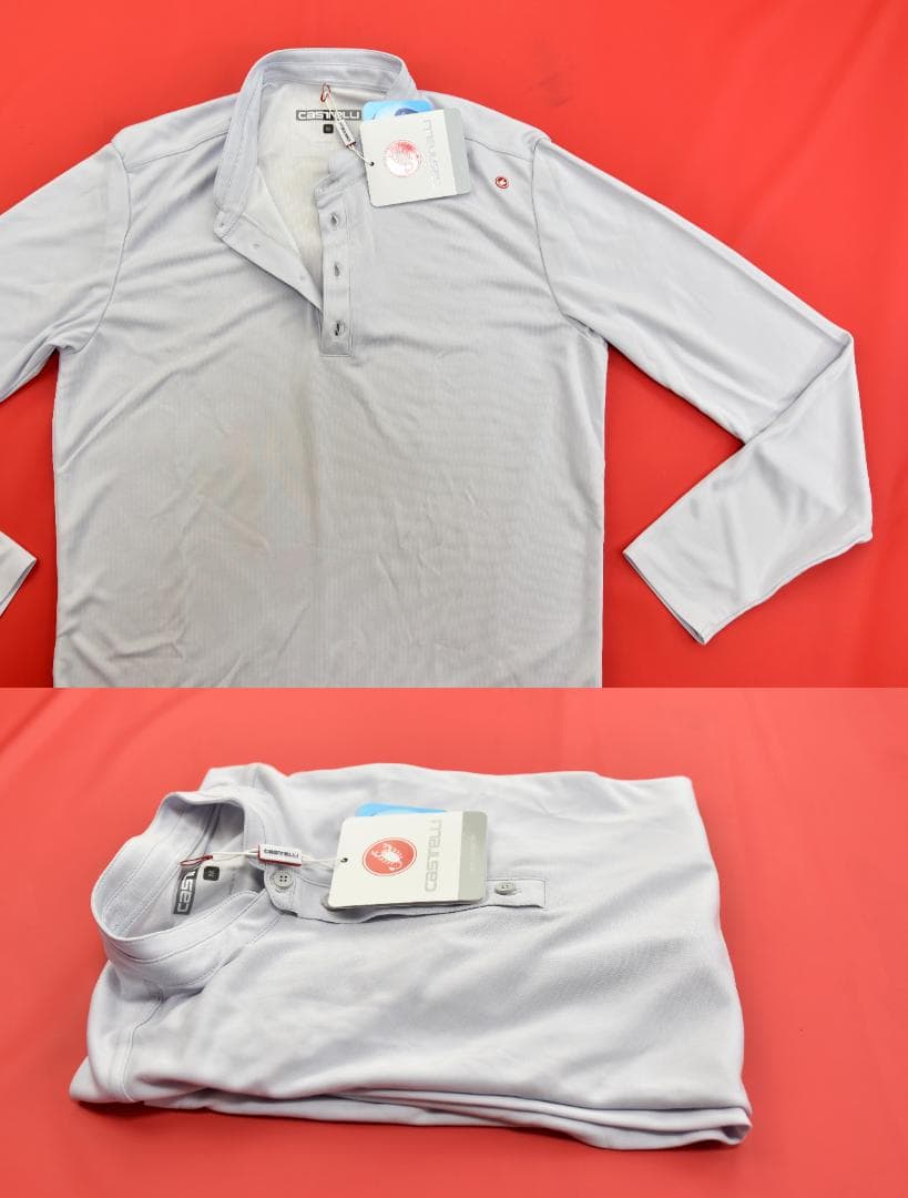 Castelli Tech Henley 長袖 T シャツ size:M